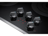 SAMSUNG 36" Smart Electric Cooktop in Stainless Steel - NZ36K6430RS-KT