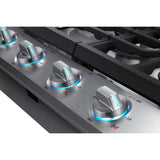 SAMSUNG NA30N6555TS 30" Smart Gas Cooktop with Illuminated Knobs in Stainless Steel - NA30N6555TS-KT