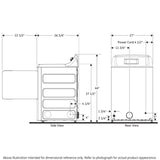 HOTPOINT 6.2 cu. ft. Capacity aluminized alloy Gas Dryer - HTX24GASKWS-KT