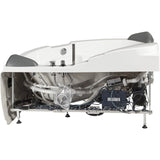 EAGO 5 ft Corner Acrylic White Waterfall Whirlpool Bathtub for Two AM505ETL