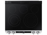 SAMSUNG Bespoke Smart Slide-in Electric Range 6.3 cu. ft. with Smart Dial & Air Fry in White Glass - NE63BB871112AA-KT