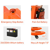 Tory Carrie Full Electric Lithium Battery Pallet Jack 3300 lbs. 48" x 27" Fork New - EPJ3300