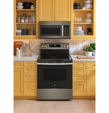 GE APPLIANCES GRF600AVES GE(R) 30" Free-Standing Electric Convection Range with No Preheat Air Fry and EasyWash(TM) Oven Tray - GRF600AVES-KT