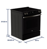 GE APPLIANCES GRS600AVDS GE(R) 30" Slide-In Electric Convection Range with No Preheat Air Fry and EasyWash(TM) Oven Tray - GRS600AVDS-KT