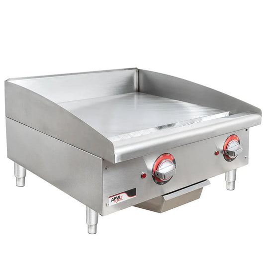 APW Wyott EG-24S 24" Electric Countertop Workline Griddle - AWEG24I