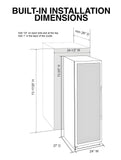 Vinotemp Connoisseur Series 168 Single-Zone Beverage Cooler (Left Hinge) - EL-168WCBC-L
