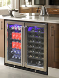 Vinotemp 30-Inch Wine & Beverage Cooler - EL-30SWCB2D