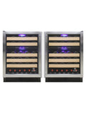 Vinotemp Connoisseur Series 46 Dual Zone Wine Cooler - EL-46WCST