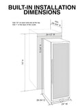Vinotemp 141-Bottle Single-Zone Backlit Panel Wine Cooler (Stainless) - EL-WCU107-02