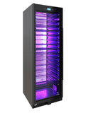 Vinotemp 141-Bottle Single-Zone Backlit Panel Wine Cooler (Black) - Left Hinge - EL-WCU108-02