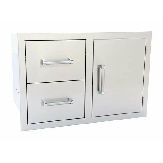 KOKOMO Outdoor Kitchen Stainless Steel Two Drawer - One Door Combo - KO-ALPDC