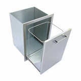 KoKoMo Outdoor Kitchen Stainless Steel Trash/Propane Pull-Out - KO-TRHD