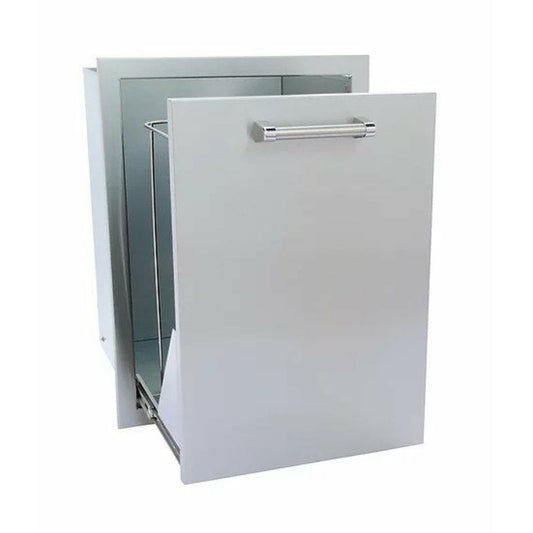 KoKoMo Outdoor Kitchen Stainless Steel Trash/Propane Pull-Out - KO-TRHD