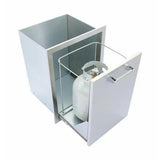 KoKoMo Outdoor Kitchen Stainless Steel Trash/Propane Pull-Out - KO-TRHD
