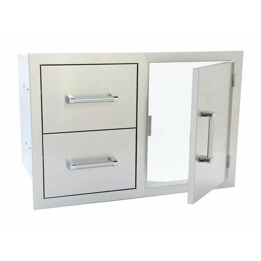 KOKOMO Outdoor Kitchen Stainless Steel Two Drawer - One Door Combo - KO-ALPDC