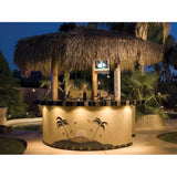 KoKoMo Tahiti Outdoor Kitchen with 10 foot Palapa and Built In BBQ Grill - TAHITI