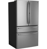 GE PJE23BYWFS Profile 23.2 Cu. Ft. Smart Counter-Depth 4-Door French-Door Refrigerator, Dual-Dispense AutoFill – PJE23BYWFS-KT