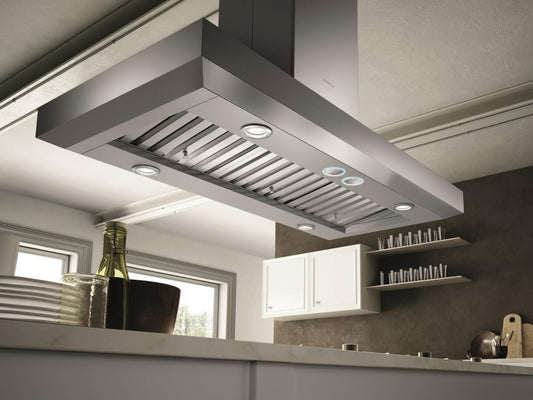 Elica - VAVANO ISLAND - Elica Pro - 42" W x 24" D x 5" H, Stainless - Island Hoods - EVI642S1