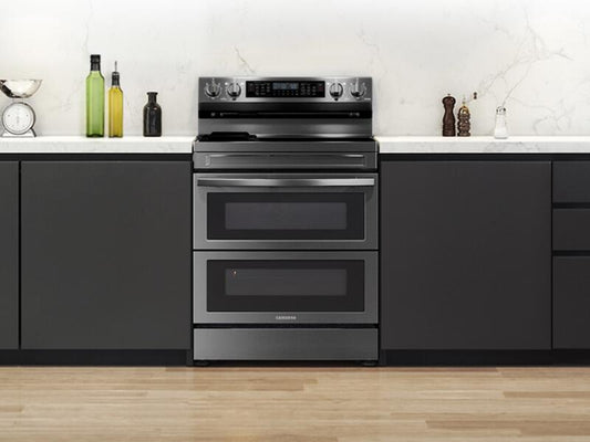 SAMSUNG NE63A6751SG 6.3 cu. ft. Smart Electric Range, Flex Duo™, No-Preheat Air Fry & Griddle, Black Stainless Steel