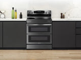SAMSUNG NE63A6751SG 6.3 cu. ft. Smart Electric Range, Flex Duo™, No-Preheat Air Fry & Griddle, Black Stainless Steel