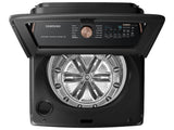 SAMSUNG 5.5 CF SMART TL WASHER W AUTO DISPENSE SYSTEM AND SUPER SPEED - WA55A7700AV-KT