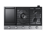 SAMSUNG NA36N6555TS 36" Smart Gas Cooktop with Illuminated Knobs in Stainless Steel - NA36N6555TS-KT