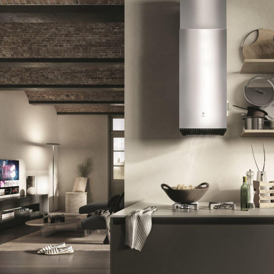 Elica - HAIKU - Iconic - 12 1/2" W x 12.5" - 15" D, Stainless - Wall Mount Hoods - EHK613SS