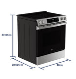 GE APPLIANCES GRS600AVFS GE(R) 30" Slide-In Electric Convection Range with No Preheat Air Fry and EasyWash(TM) Oven Tray - GRS600AVFS-KT