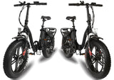 T4B 36V/13AH Fat 2-Way Fat Tire Folding Electric Bike  - EB-350WFATBLK