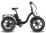 T4B 500W 48V/15.6AH Fat 2-Way Fat Tire Folding Electric Bike - EB-500WFATBLK