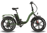 T4B 500W 48V/15.6AH Fat 2-Way Fat Tire Folding Electric Bike - EB-500WFATBLK