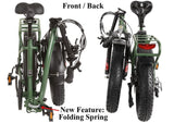 T4B 500W 48V/15.6AH Fat 2-Way Fat Tire Folding Electric Bike - EB-500WFATBLK