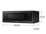 Samsung 1.1 CF SMART OTR WITH WIFI VOICE CONTROL AND SUPERIOR HOOD PERFORMANCE POWER BLACK STAINLESS STEEL - ME11A7710DG-KT