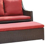 Four Seasons Courtyard Redington All-Weather 3-Piece Patio Seating Set, Red - 396114