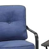 Four Seasons Courtyard Beaumont 3 Piece Deep Seating Patio Chat Set, Denim/Brown - 396116