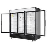 Frigos 80" Merchandising Refrigerator, 3 Glass Doors, LED Lighting - FG-MR-3D-G