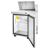 Frigos 29" Sandwich Prep Table Refrigerator, 1 Door, Stainless Steel Floor