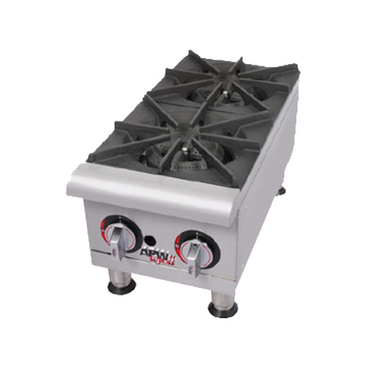 APW Wyott GHP-4S 4 Burner Gas Countertop Champion Hotplate - AWGHP4I