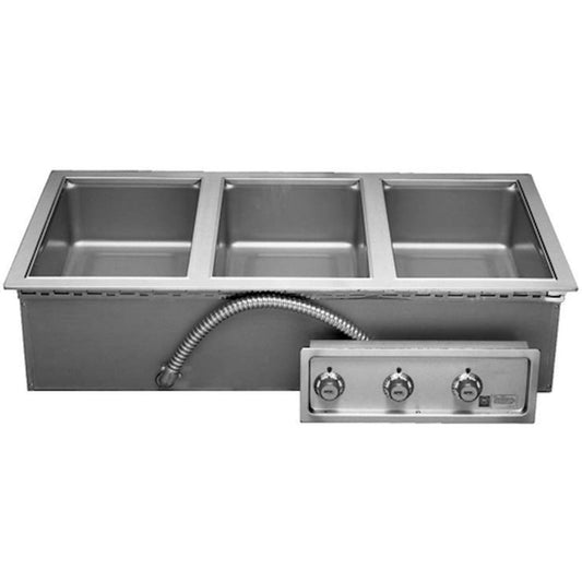 APW Wyott HFW-3D Electric Drop-In Hot Food Well Unit with Drain - HFW-3D