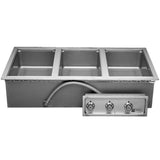 APW Wyott HFW-3D Electric Drop-In Hot Food Well Unit with Drain - HFW-3D
