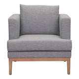 31.5" x 34.6" x 33.5" Gray, Sunproof Fabric, Powder Coated Aluminum, Arm Chair - 364689