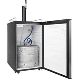Danby - Single Tap Kegerator with CO2 Cylinder -  Castors - DKC054A9SLDB