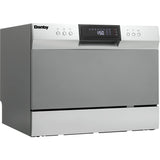 Danby - Countertop Dishwasher, 6 Place Setting, 8 Wash Cycles, SS Interior | DDW631SDB