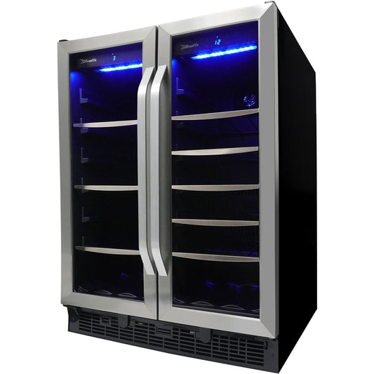 Danby - Integrated Beverage Center, 60 Cans & 27 Wine Bottles, Active Cooling -  SBC051D1BSS