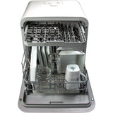 Magic Chef - 3-Place Setting Coutertop Dishwasher, 5 Programs, Built-In Water Tank - MCSCD3W