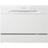 Danby - Countertop Dishwasher, 6 Place Setting, SS Interior - DDW621WDB