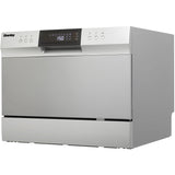 Danby - Countertop Dishwasher, 6 Place Setting, 8 Wash Cycles, SS Interior | DDW631SDB