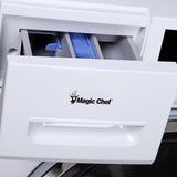 Magic Chef - 24 in. 2.7 cu. ft. Front Load Compact Washer - MCSFLW27W