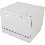 Danby - Countertop Dishwasher, 6 Place Setting, SS Interior - DDW621WDB