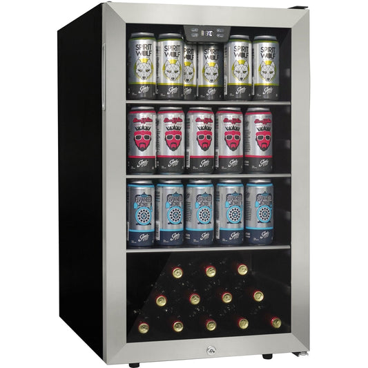 Danby 4.5 CuFt Beverage Center, Side Mount Pocket Handle, Door Lock - DBC045L1SS